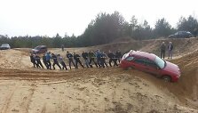 &bdquo;Subaru&ldquo; gelbėjimas Jurbarko rajone
