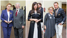 Birutė ir Rimtautas Vizgirdos, Gruzijos ambasadorė Lietuvoje Khatuna Salukvadze, Vida Rama&scaron;kienė, Žilvinas Grigaitis