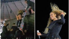 Per koncertą Var&scaron;uvoje Beyonce įstrigo ant sugedusios scenos