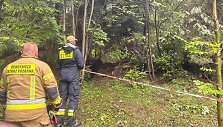 Vieta, kur surastas sudužęs sraigtasparnis Lenkijos Beskiduose