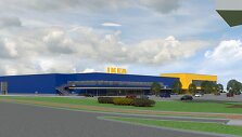 "Ikea" parduotuvės Rygoje vizualizacija