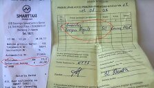 Čekiai, įrodantys, kiek &scaron;vedui kainavo taksi paslaugos Kaune