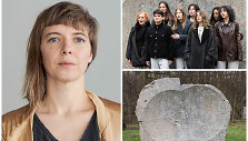 Lina Lapelytė ir jos kūrinys &bdquo;Copper Lick&ldquo; Miunchene, 2024.