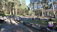Birutės parke skambantys gongai leidžia pajusti naujų potyrių atsipalaiduojant.