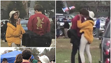 Malia Obama su draugu