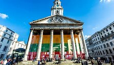 St. Martin in the Fields bažnyčia Londone vasario 16-ąją.