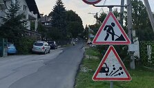 Želvos gatvė su nauju asfaltu