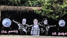 &bdquo;Keulė Rūkė&ldquo; politiniame grafityje &bdquo;valstiečiai&ldquo; lyginami su teroristais