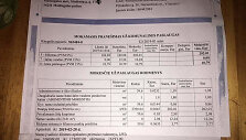 Sąskaita už &scaron;ildymą Mai&scaron;iagaloje