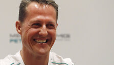 Mercedes Formula One driver Michael Schumacher of Germany attends a promotional event ahead of the Spanish F1 Grand Prix in Barcelona in this May 10, 2012 file picture. Formula One champion Michael Schumacher suffered a serious head injury while skiing in the French Alps resort of Meribel, French me