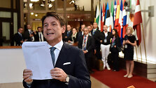 Giuseppe Conte ES vir&scaron;ūnių susitikime