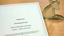 KTU įteiktas &bdquo;Ekonomi&scaron;kiausios lapės&ldquo; apdovanojimas