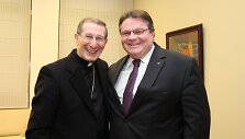 Luigi Bonazzi (kairėje) su ministru L.Linkevičiumi 