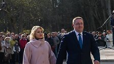 &Scaron;arūnas Vaitkus su žmona Vilma
