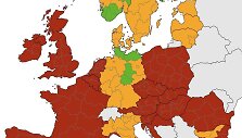 ECDC žemėlapis, paskelbtas spalio 16 d.
