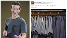 Markas Zuckerbergas pasi&scaron;aipė i&scaron; savo spintos turinio