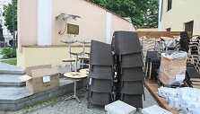 Pasigirdo kalbų, kad lauko kavinė prie &Scaron;v.Kotrynos bažnyčios įrenginėjama neteisėtai.
