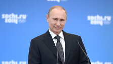 ITAR-TASS: SOCHI, RUSSIA. FEBRUARY 7, 2014. President of Russia Vladimir Putin speaks at his reception for high profile guests of the 22nd Winter Olympic Games in Sochi in Sochi. (Photo ITAR-TASS / Alexei Nikolsky)