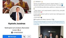 Kęstučio Juozėno ir NT tarpininkavimo biuro &bdquo;City Sold&ldquo; paskyros