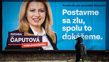 Zuzanos Čaputovos rinkiminis plakatas