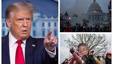 Donaldas Trumpas ir akimirkos i&scaron; protesto prie Kapitolijaus / SCANPIX nuotr.
