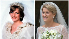 Princesė Diana 1981 metais ir jos dukterėčia Celia McCorquodale 2018 metais
