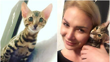 Natalija Bunkė su nauju augintiniu Maiklu