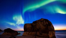 Norvegijos Lofoteno salose &scaron;okanti &Scaron;iaurės pa&scaron;vaistė