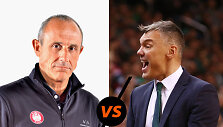 Ettore Messina ir &Scaron;arūnas Jasikevičius pirmą kartą susitiks kaip treneriai