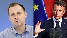 Mažvydas Jastramskis ir Emmanuelis Macronas