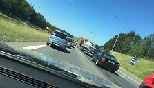 Susidūrus penkiems automobiliams, greitkelyje susiformavo spūstys