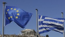 Europos Sąjungos ir Graikijos vėliavos