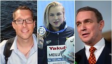 E.Vaitkaitis (kairėje) turi kitą nuomonę dėl R.Meilutytės nei A.Juozaitis (de&scaron;inėje).