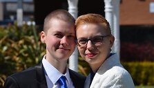 Mika Budrik su žmona Samanta