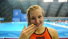 Plaukikė Rūta Meilutytė Nandzinge &ndash; viena didžiausių žaidynių žvaigždžių
