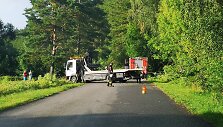 Jonavos rajono Salupių kaime nuo kelio nuskriejo &bdquo;VW Passat&ldquo;, vairuotojas spruko