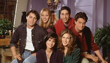 &bdquo;Draugų&ldquo; aktoriai Jennifer Aniston, Courteney Cox, Mattas LeBlancas, Lisa Kudrow, Matthew Perry ir Davidas Schwimmeris (1994 m.)