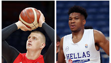 Nikola Jokičius ir Giannis Antetokounmpo