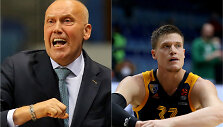 Rimas Kurtinaitis ir Jonas Jerebko
