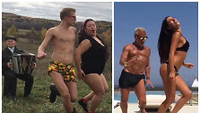 Rusų porelė Bonia ir Kuzmičius sukūrė italų Gianlucos Vacchi ir Giorgios Gabriele &scaron;okio parodiją