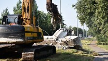 Panevėžyje griaunamas sovietinis paveldas: nebelieka senų riboženklių