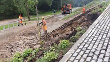 Liūtis Vilniuje paplovė dirbtinai suformuotą &Scaron;e&scaron;kinės-Ozo pavir&scaron;inių nuotekų valyklos &scaron;laitą