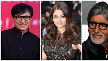 Jackie Chanas, Aishwarya Rai ir Amitabhas Bachchanas