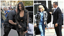 Kim Kardashian ir Gwen Stefani su savo asmens sargybiniais
