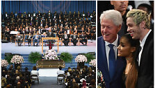 Į Arethos Franklin laidotves atvyko ir Billas Clintonas, ir Ariana Grande su sužadėtiniu Pete'u Davidsonu