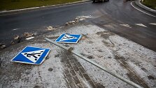 Vakarinis aplinkkelis virto čiuožykla