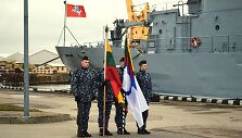LK laivų apžiūros grupės i&scaron;lydėjimo ceremonija į operacija &bdquo;Sophia&ldquo;