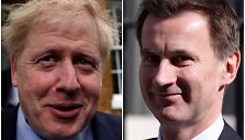Borisas Johnsonas ir Jeremy Huntas
