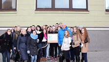 Į Vilnių i&scaron;lydėta Klaipėdos moksleivių delegacija