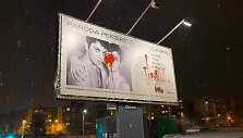 Sugadintas &bdquo;MO muziejaus&ldquo; plakatas